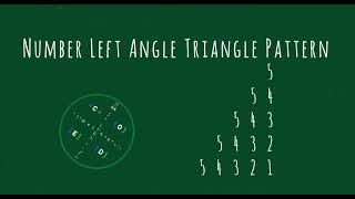 65 Number Left Angle Triangle Pattern without any pre-defined method using while loop in Python