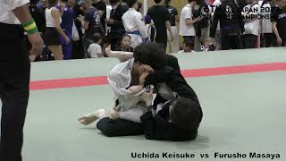 【第6回全日本柔術選手権決勝】Uchida Keisuke vs Furusho Masaya(Male White Adult Rooster)