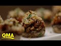 Get creative in the kitchen with tasty Italian sausage and herb stuffed mushrooms l GMA