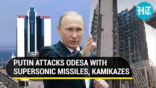 Russia Rains Hypersonic Missiles, Kamikaze Drones On Odesa; Ukrainian Hotel Up In Flames | Watch