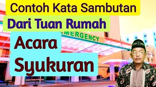 Naskah kata sambutan acara syukuran sembuh dari sakit