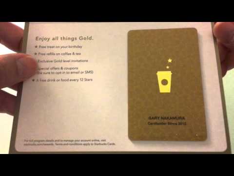 Opening My Starbucks Gold Card! Opening My Starbucks Gold Card!