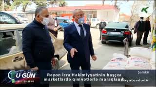 Şəmkir rayon İcra Hakimiyyətinin başçısı marketlərdə qimyətlərlə maraqlanıb