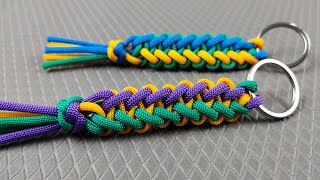Super Easy Paracord Lanyard Keychain | How to make a Paracord Key Chain Handmade DIY Tutorial #54