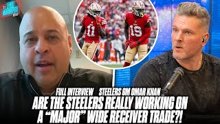 Steelers GM Responds To Rumors They Are Involved In "Major" Receiver Trade | Pat McAfee Show