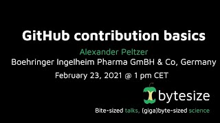 GitHub contribution basics (nf-core/bytesize #4)