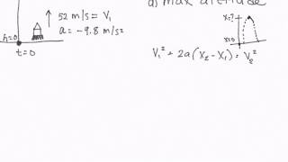 Physics 1 | Kinematics Ex. Model Rocket