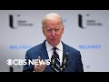 President Biden touts economic growth in Northern Ireland speech | full video