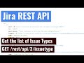 Jira REST API - Get list of Issue Types