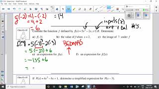 P 465 Ex #1, 2, 4 Function Notation