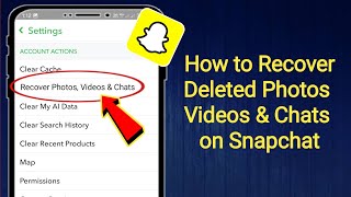 How to Recover Deleted Photos Videos \u0026 Chats on Snapchat | recover snapchat messages