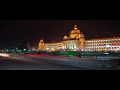 bangalore night drone view