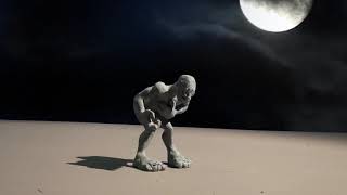 Claymation WEREWOLF Transformation - Justin Rasch First Real Clay animation.