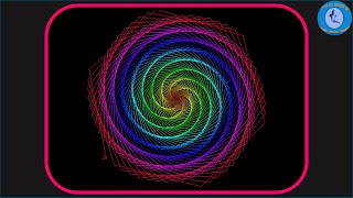 Colored Spiral Hexagon | Polygon with Python Turtle