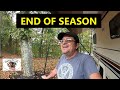 Our Last Visit - No More Camping & Camp Closing For The Season - Cooking Cheeseburgers On The Grill!