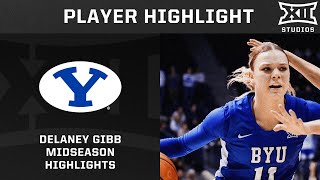 Delaney Gibb Midseason Highlights | 2024-25 Big 12 Women's Basketball