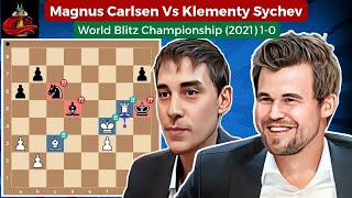 Magnus Carlsen Vs Klementy Sychev • World Blitz Championship (2021)