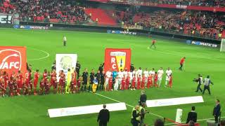 VALENCIENNES FC - RC LENS (VAFC-RCL) ENTRÉE DES JOUEURS