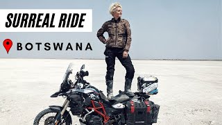 Solo Adventure Ride I Surreal Ride through the Botswana's Salt Flats - EP. 141