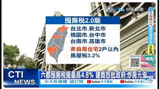 【每日必看】六都囤房稅擬最高4.8% 建商怒批政府:炒房元兇 20231207