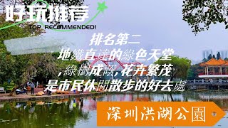 深圳10個最具情懷公園得分，洪湖公園排名第二，這裡告訴你為何