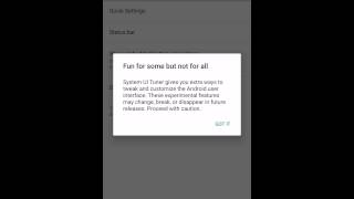 Android 6.0 Marshmallow System UI Tuner