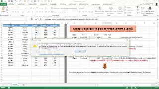 Excel -  Exemple d'utilisation de la fonction Somme.Si.Ens()