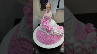 Cutest Princess Barbie Doll Cake 💁🎂 Barbie Doll Cake Tutorials || Homemade Doll Cake Recipe #shorts