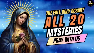 The Holy Rosary - ALL 20 MYSTERIES | Joyful, Luminous, Sorrowful and Glorious