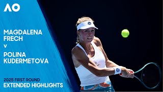 Magdalena Frech v Polina Kudermetova Extended Highlights | Australian Open 2025 First Round