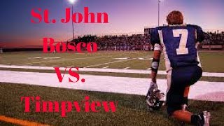 High School Football  St. John Bosco (CA) VS. Timpview (UT) 2018 Highlights