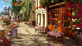Summertime Street & Sweet Jazz Piano Music at Outdoor Coffee Shop Ambience to Work, Study, Good Mood