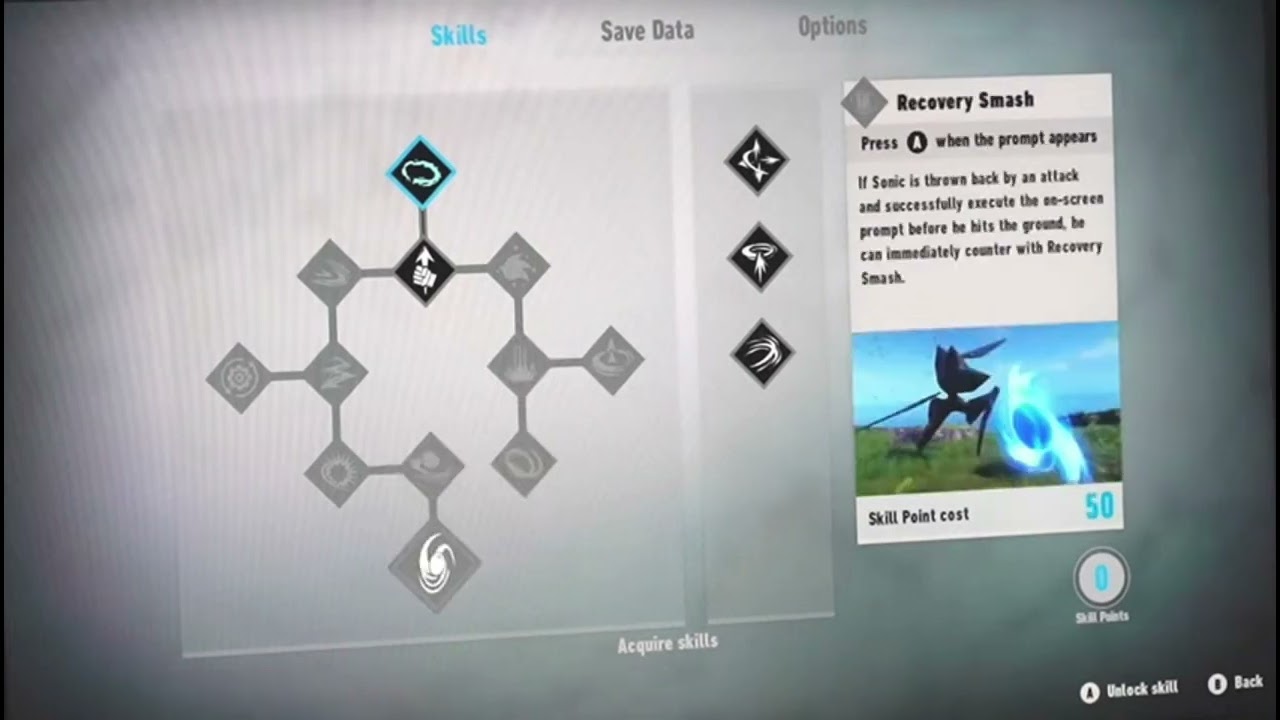Sonic Frontiers Skill Tree Youtube