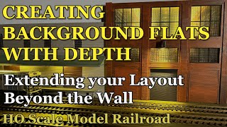 Creating Background Flats with Depth for your Model Railroad Layout. ACHB 1-48