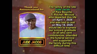 Jude Jacob ~ Thank You