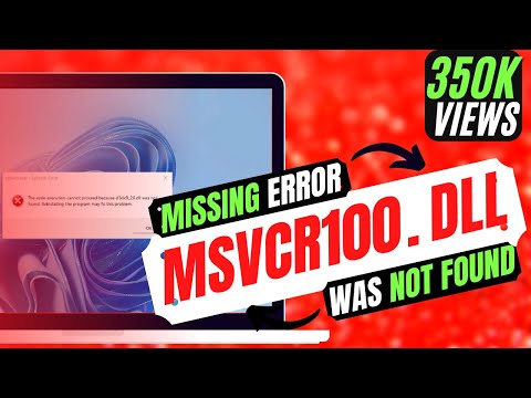 ✓✓✓ How To Fix msvcr100.dll Missing Error Windows 10/8.1/7 ✓✓✓ How To Fix msvcr100.dll Missing Error Windows 10/8.1/7