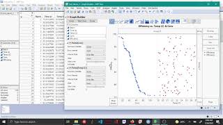Scatter plot using graph builder - JMP