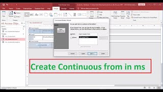 How to create Continuous form? | Ms Access - best free tutorials