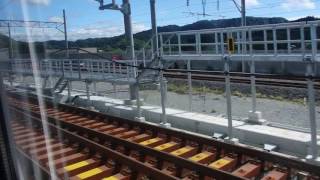 北海道新幹線・奥津軽いまべつ駅通過