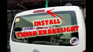 (DIY) Install third break light for Hiace Commuter