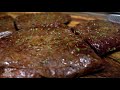 sous vide black garlic steak experiment