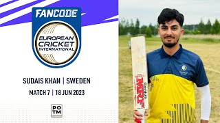 POTM: S.Khan - EST vs SWE | Highlights | FanCode ECI Sweden | 18 June 2023 | ECI23.073