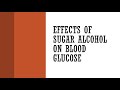 Effects of Sugar Alcohol on Blood Glucose