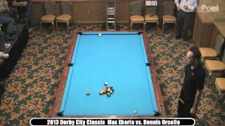 2013 Derby City Classic Straight Pool Finals  Max Eberle vs Dennis Orcollo