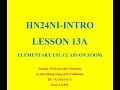 NI INTRO LESSON 13A