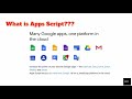 what is Google Apps Script? [Tutorial]