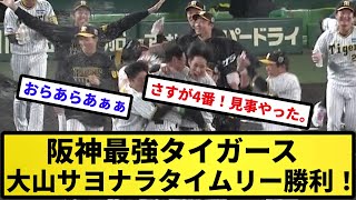 【虎の四番が決める！！】阪神最強タイガース　大山サヨナラタイムリー勝利！【反応集】【プロ野球反応集】【2chスレ】【5chスレ】