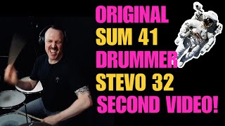 SUM 41 ORIGINAL DRUMMER STEVO 32 SECOND  ! OLD DEMOS!