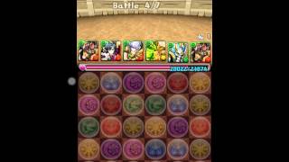 【パズドラ】第12回 チャレンジダンジョンLV8 ノーコン（覚醒バステト）