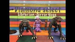 Diamond Select Ghost Busters Librarian- TERROR DOGS action figure toy review